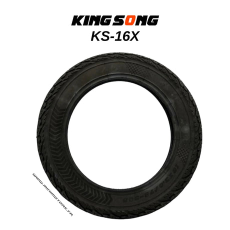 KS-16X | PNEU, vue principale de face, pièce de rechange certifiée (Pneus) compatible Volt pour gyroroue et monocycle électrique.
