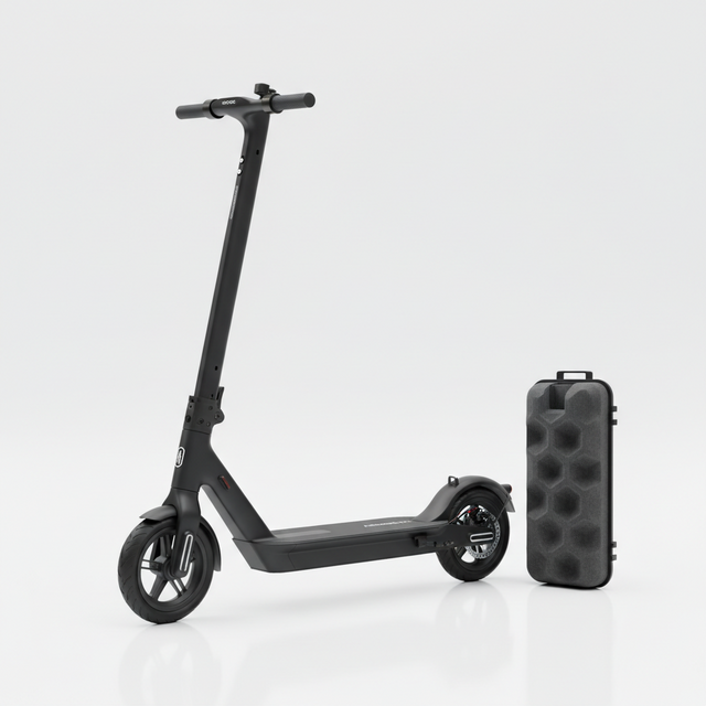 Advance PRO,PRO + mousse de batterie, vue principale de face, accessoire et composant d'origine compatible PURE pour véhicule de mobilité urbaine.