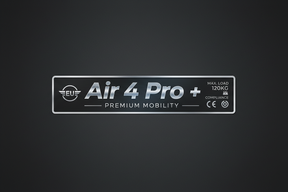Étiquette de deck de trottinette - Air 4 Pro +, vue principale de face, accessoire et composant d'origine compatible PURE pour trottinette électrique.