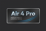 Étiquette de pont de scooter - Air 4 Pro, vue principale de face, accessoire et composant d'origine compatible PURE pour scooter électrique haute performance.