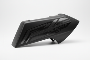 Autocollant latéral - Gauche, vue principale de face, accessoire et composant d'origine compatible PURE pour véhicule de mobilité urbaine.