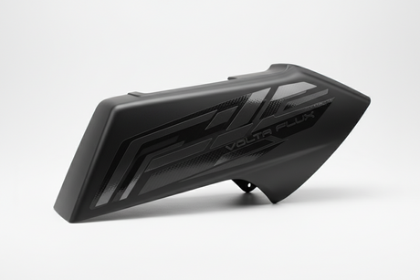 Autocollant latéral - Gauche, vue principale de face, accessoire et composant d'origine compatible PURE pour véhicule de mobilité urbaine.