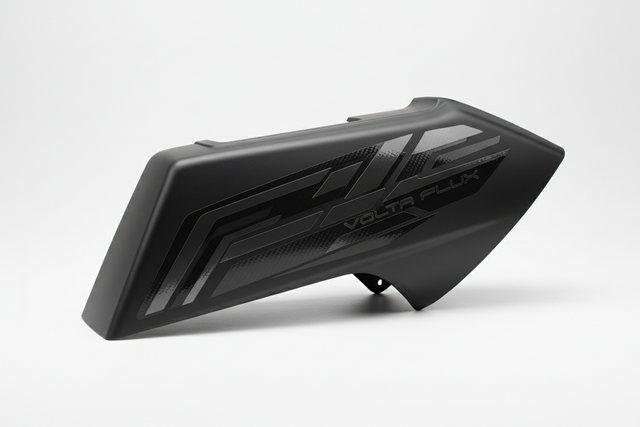Autocollant latéral - Gauche, vue principale de face, accessoire et composant d'origine compatible PURE pour véhicule de mobilité urbaine.