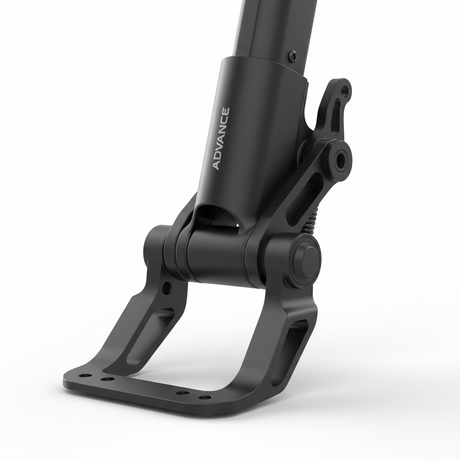 Béquille centrale - Advance, vue principale de face, accessoire et composant d'origine compatible PURE pour véhicule de mobilité urbaine.