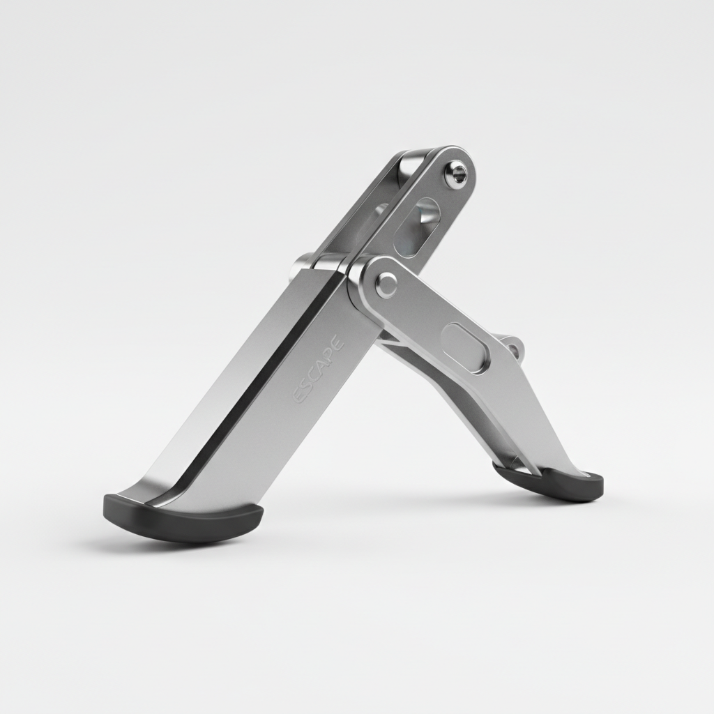 Béquille latérale - Escape, vue principale de face, accessoire et composant d'origine compatible PURE pour véhicule de mobilité urbaine.