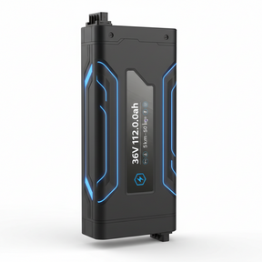 Batterie 50 km 36 V 12,0 Ah., vue principale de face, accessoire et composant d'origine compatible PURE pour véhicule de mobilité urbaine.