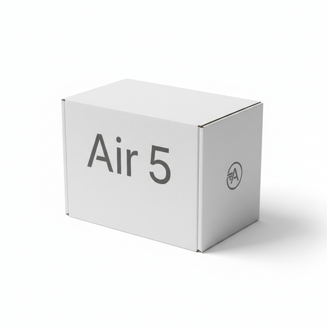 Boîte extérieure Air 5, vue principale de face, accessoire et composant d'origine compatible PURE pour véhicule de mobilité urbaine.