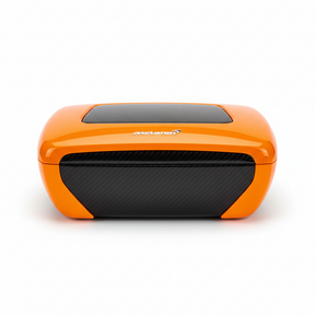Boîte McClaren, vue principale de face, accessoire et composant d'origine compatible PURE pour véhicule de mobilité urbaine.