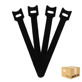 Attaches Velcro réutilisables 12x150mm – pa couleur : noir