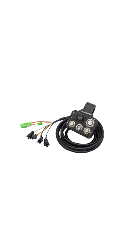 ROVORON KULLTER LUXURY | COMMODO (MULTI), vue principale de face, pièce de rechange certifiée (Commandes / Commodos) compatible Volt pour trottinette électrique.