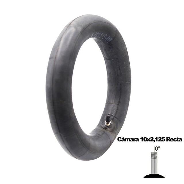Chambre à air pour scooter 10×2,125 Valve droite [Premium]