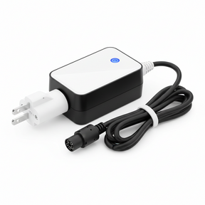 Chargeur AUS - 48v, vue principale de face, accessoire et composant d'origine compatible PURE pour véhicule de mobilité urbaine.