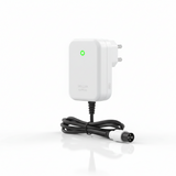 Chargeur UE - 36v 2.0A, vue principale de face, accessoire et composant d'origine compatible PURE pour véhicule de mobilité urbaine.