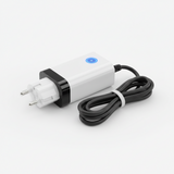 Chargeur UE - 48v, vue principale de face, accessoire et composant d'origine compatible PURE pour véhicule de mobilité urbaine.