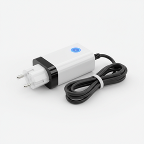 Chargeur UE - 48v, vue principale de face, accessoire et composant d'origine compatible PURE pour véhicule de mobilité urbaine.