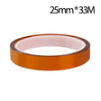 Ruban adhésif haute température Kapton Tape – taille pa: 25mm33m