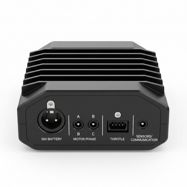 Contrôleur de moteur 36 V, vue principale de face, accessoire et composant d'origine compatible PURE pour véhicule de mobilité urbaine.