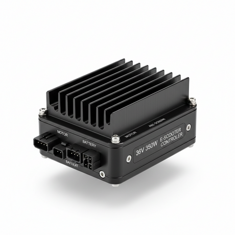 Contrôleur de moteur et dissipateur thermique 36 V 40/50 km, vue principale de face, accessoire et composant d'origine compatible PURE pour véhicule de mobilité urbaine.