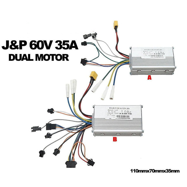 Contrôleur J&P 60 V 35 A (double moteur) – Avant