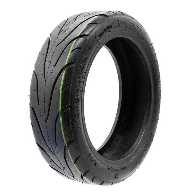 Pneu 10×2.5-6.5 Tubeless [CST], vue principale de face, pièce de rechange certifiée (Pneus) compatible Skuterzone pour trottinette électrique.