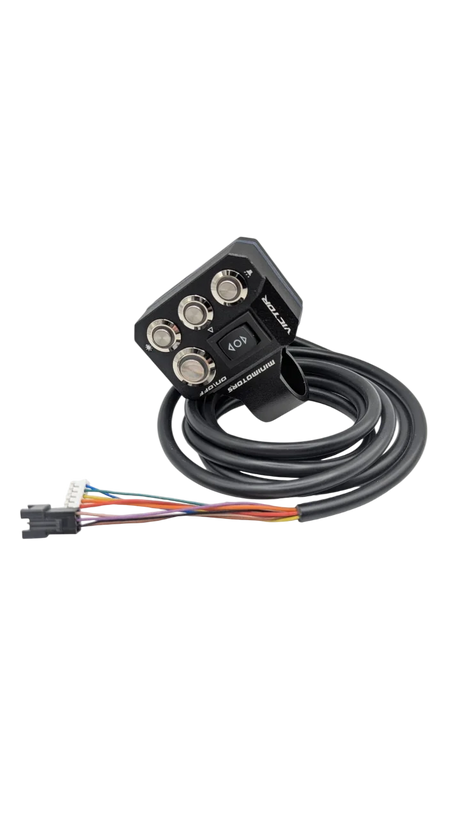 DUALTRON VICTOR LTD | COMMODO PHARE / CLIGNOTANT / LED / KLAXON / WARNING, vue principale de face, pièce de rechange certifiée (Clignotants) compatible Volt pour trottinette électrique.