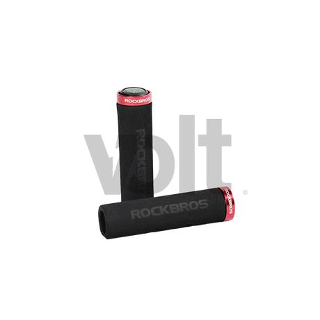 ROCKBROS POIGNEES MOUSSE (PAIRE) NOIRES, vue principale de face, pièce de rechange certifiée (Poignées) compatible Volt pour trottinette électrique.