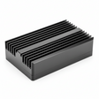 Dissipateur thermique du boîtier du contrôleur de moteur - BLK, vue principale de face, accessoire et composant d'origine compatible PURE pour véhicule de mobilité urbaine.