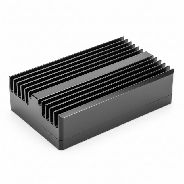 Dissipateur thermique du boîtier du contrôleur de moteur - BLK, vue principale de face, accessoire et composant d'origine compatible PURE pour véhicule de mobilité urbaine.
