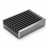 Dissipateur thermique du boîtier du contrôleur de moteur - GUN, vue principale de face, accessoire et composant d'origine compatible PURE pour véhicule de mobilité urbaine.