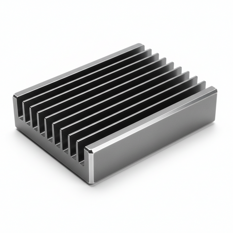 Dissipateur thermique du boîtier du contrôleur de moteur - GUN, vue principale de face, accessoire et composant d'origine compatible PURE pour véhicule de mobilité urbaine.
