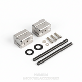 Embouts et support de support de batterie Escape, vue principale de face, accessoire et composant d'origine compatible PURE pour véhicule de mobilité urbaine.