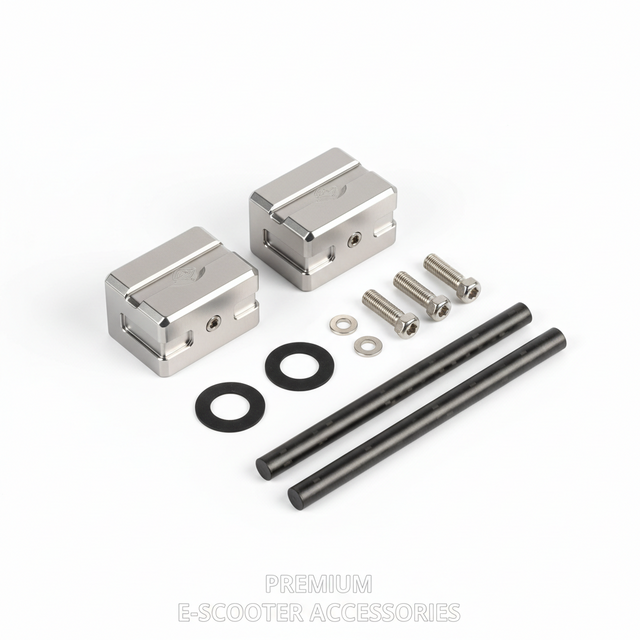 Embouts et support de support de batterie Escape, vue principale de face, accessoire et composant d'origine compatible PURE pour véhicule de mobilité urbaine.