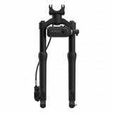 Ensemble de fourche avant (avec stabilisation de direction) BLK, vue principale de face, accessoire et composant d'origine compatible PURE pour véhicule de mobilité urbaine.