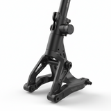 Ensemble de fourche avant avec stabilisation de direction - Noir, vue principale de face, accessoire et composant d'origine compatible PURE pour véhicule de mobilité urbaine.