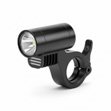 Ensemble feu avant (avec fixation), vue principale de face, accessoire et composant d'origine compatible PURE pour véhicule de mobilité urbaine.