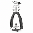 Ensemble fourche (avec stabilisation de direction), vue principale de face, accessoire et composant d'origine compatible PURE pour véhicule de mobilité urbaine.