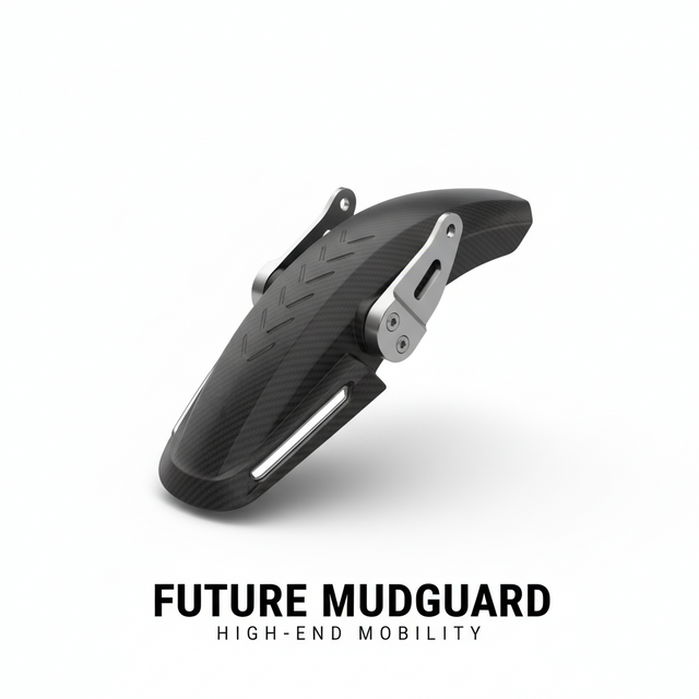 garde-boue arrière, vue principale de face, accessoire et composant d'origine compatible PURE pour véhicule de mobilité urbaine.