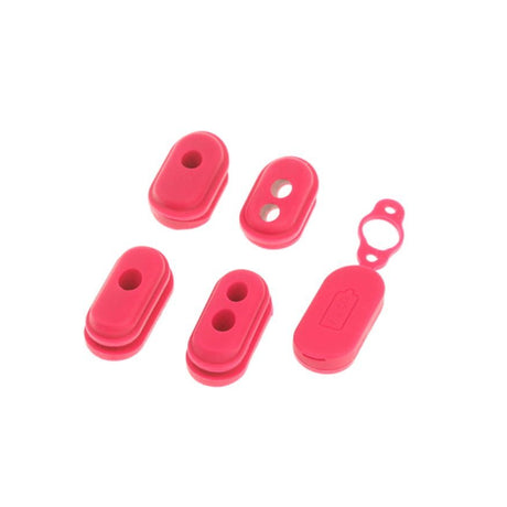 Câbles en caoutchouc colorés pour scooter Xiaomi M365 – pa couleur : rouge