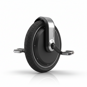 Gyroroue électrique Inmotion V8 noire 16 pouces avec éclairage LED, moteur 800 W, idéale pour les déplacements urbains et l'apprentissage.