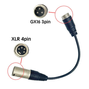 Câble convertisseur GX16 vers XLR 4 broches