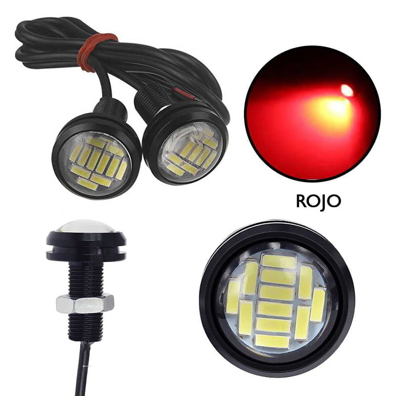 Lumière LED œil d'aigle rouge
