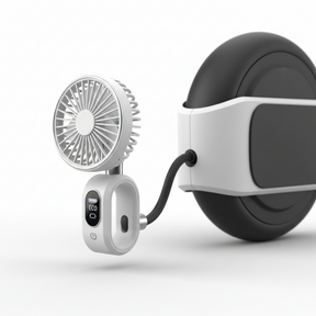 Mini Ventilateur Inmotion V10, vue principale de face, pièce de rechange certifiée (Monocycle électrique) compatible Blueway pour véhicule de mobilité urbaine.