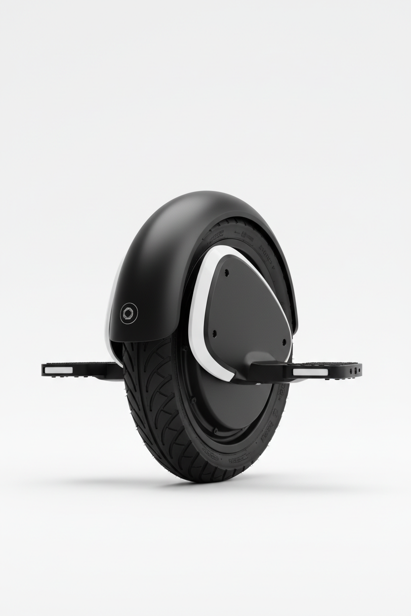 Monoroue électrique Inmotion V5 noire compacte avec roue 14 pouces, éclairage LED et moteur puissant pour déplacements urbains.