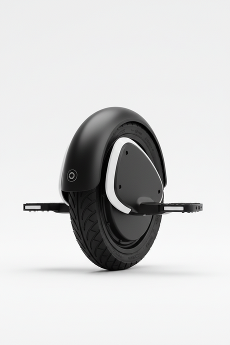 Monoroue électrique Inmotion V5 noire compacte avec roue 14 pouces, éclairage LED et moteur puissant pour déplacements urbains.