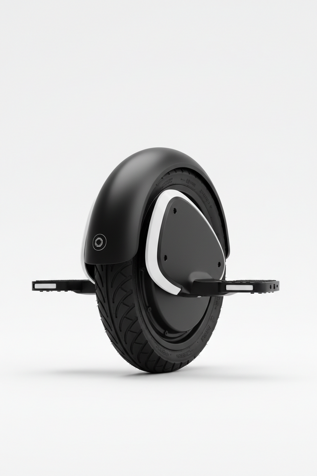 Monoroue électrique Inmotion V5 noire compacte avec roue 14 pouces, éclairage LED et moteur puissant pour déplacements urbains.