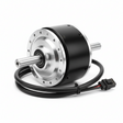 Moteur arrière 350 W et axe de pneu 14,9 mm x 109,4 mm câble 195 mm, vue principale de face, accessoire et composant d'origine compatible PURE pour véhicule de mobilité urbaine.