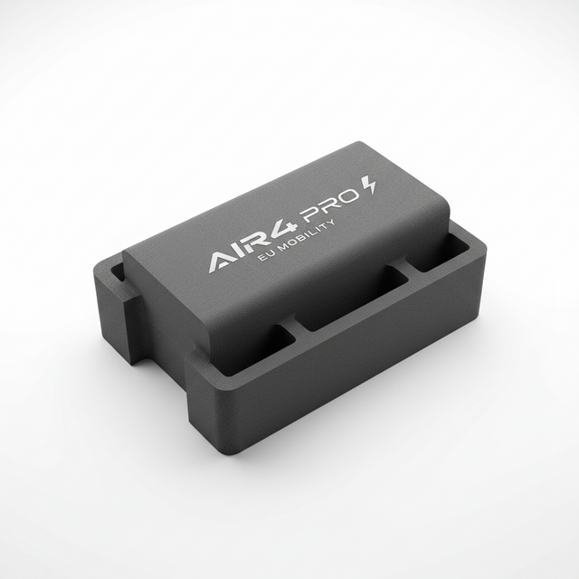 Mousse de batterie AIR4 PRO, vue principale de face, accessoire et composant d'origine compatible PURE pour véhicule de mobilité urbaine.