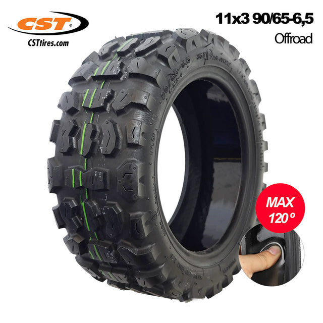 Pneu tubeless tout-terrain 11 × 3 (90/65 6,5) avec GEL [CST]
