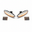 Paire de clignotants avant et vis sans tête, vue principale de face, accessoire et composant d'origine compatible PURE pour véhicule de mobilité urbaine.