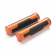 Paire de poignées de guidon 104 mm - McLaren Noir/Papaye, vue principale de face, accessoire et composant d'origine compatible PURE pour véhicule de mobilité urbaine.